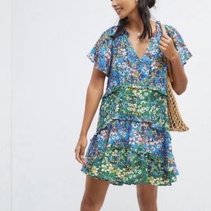 By Anthropologie Boho Viscose Dress